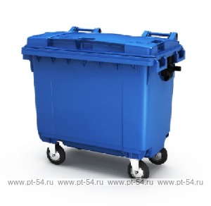 Передвижной мусорный контейнер 660 л. с крышкой Россия 660 л
